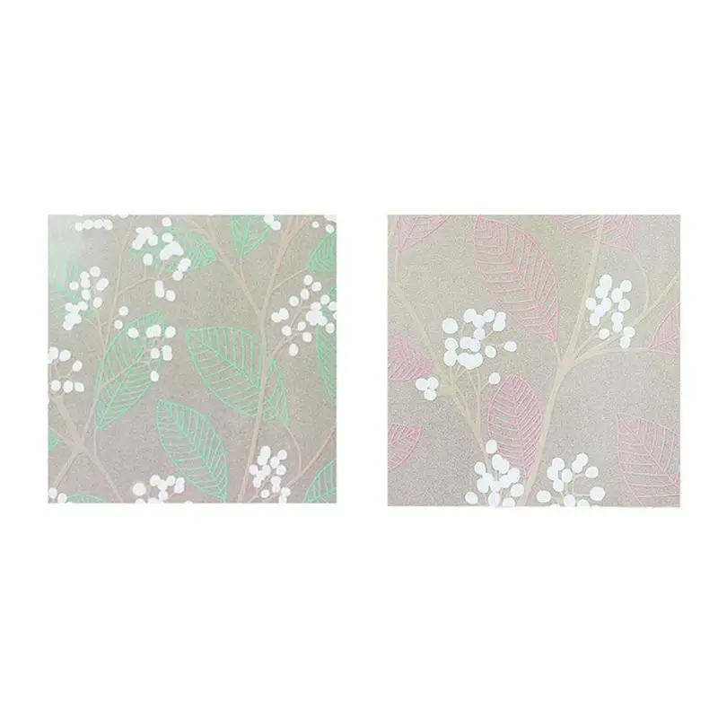 

45x100cm Self Adhesive Glass Window Film Stickers for Bathroom Door Bath Shutters Frosted Flower Paste Glass Art Decals