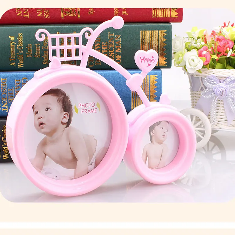  Creative White Baby Photo Frame Bicycle 2pcs Kidz Picture Frame Home Decor Novelty Gift