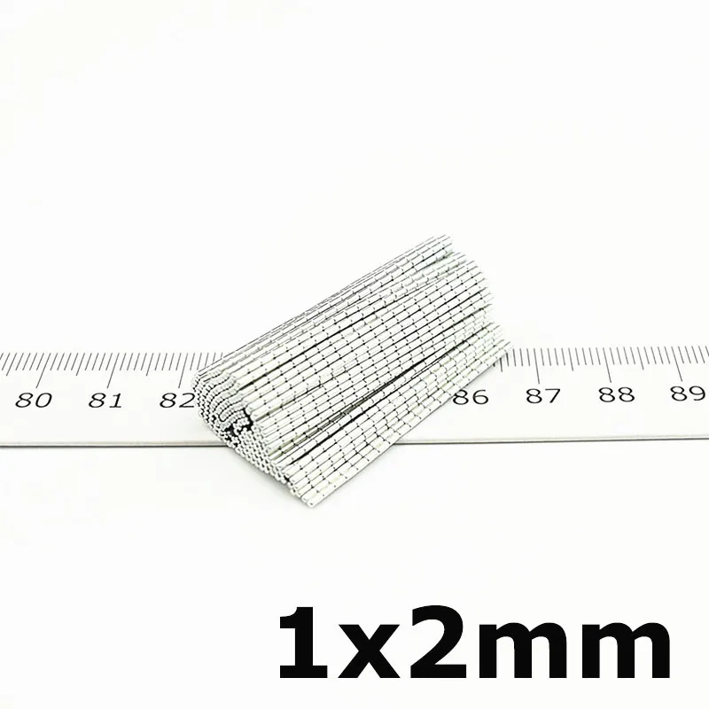 200 шт. микро Неодимовый магнитный цилиндр 1x2 Neodimio Imanes мини прецизионный медицинский электронный датчик маленький металлический магнитный Стик