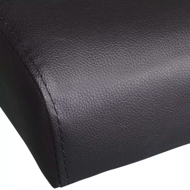 VidaXL Adjustable Sofa Bed With Two Pillows Black Synthetic Leather And Wooden Frame Living Room Furniture Sofa L-Shaped
