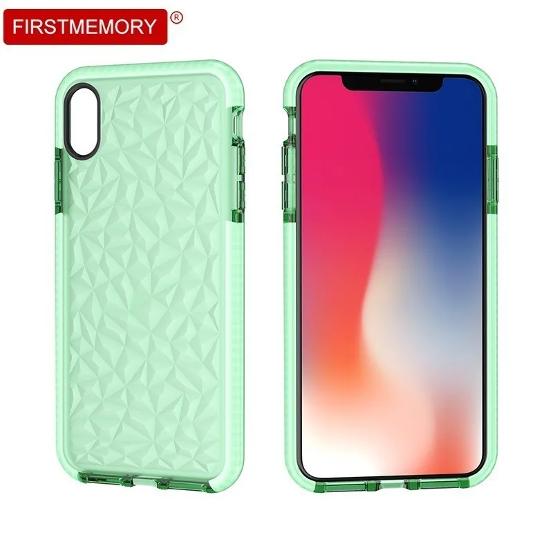 Case For IPhone 6 6s 8 7 Plus Luxury Diamond Pattern Light Weight TPU Phone Cases Back Cover Apple Phone Case For X Xr Xs Max