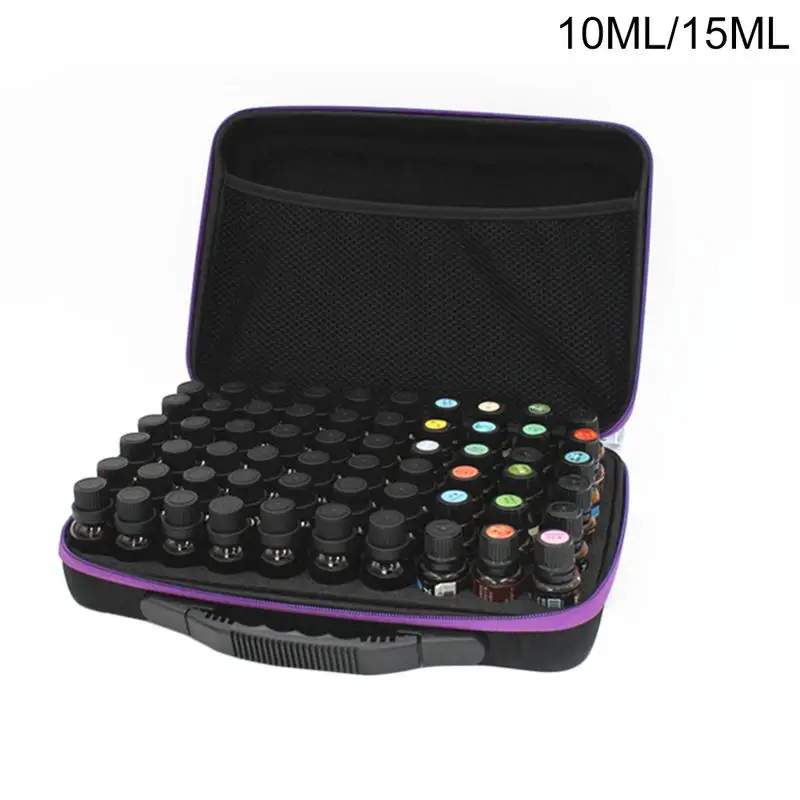 

60 Compartments Essential Oil Storage Bag Portable Travel Essential Oil Bottle Organizer Women Perfume Oil Collecting Case 40