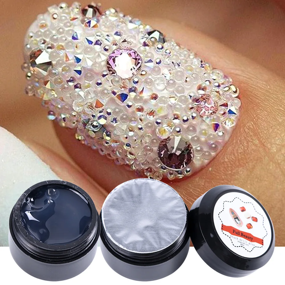 

Nail Art Rhinestones DIY Gel Glue UV Adhesives Sticky Crystal Gems Diamond Decor