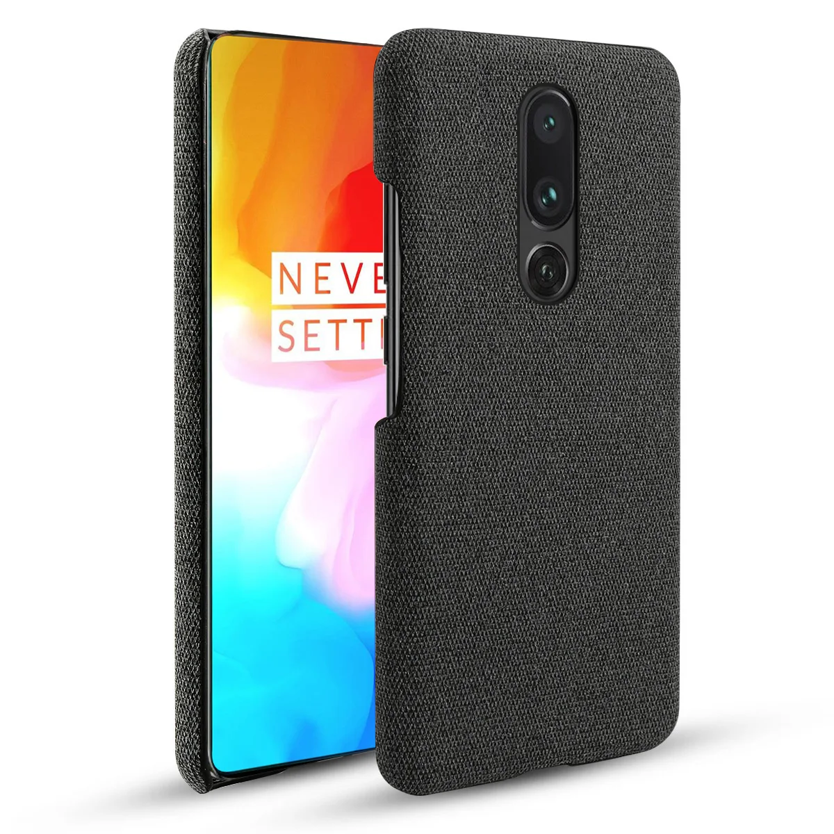 Для Oneplus 7 Pro Чехол винтажный тканый тканевый Жесткий ПК Тонкий чехол для One Plus 1 +