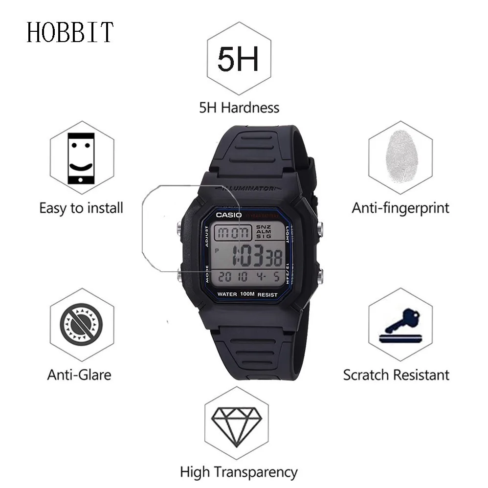 For Casio W800h 1av Nano Explosion Proof Screen Protector High Definition Anti Shock Screen Guard For Casio Classic Sprot Watch Screen Protectors Aliexpress
