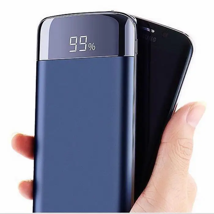 20000 мАч Внешний аккумулятор PoverBank 2 USB lcd power Bank портативное зарядное устройство для