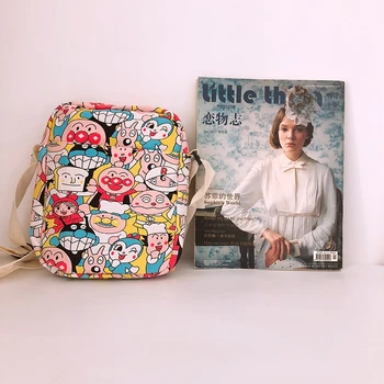 

IVYYE Anpanman Fashion Anime Canvas Shoulder Bags Soft Tote Messenger Handbag Casual Shopping Bag Lady Girls New