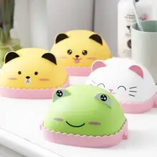 Сильный бесследный в форме животного стойки мыло коробка ванная комната стойка для сушки диспенсер домашний душ путешествия пеший Туризм держател