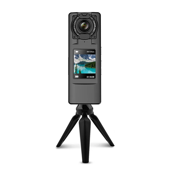 NEW Amkov VR 360 Handheld 4K WiFi 360 Degrees Panoramic Camera Dual HD Wide Angle Fisheye Lens