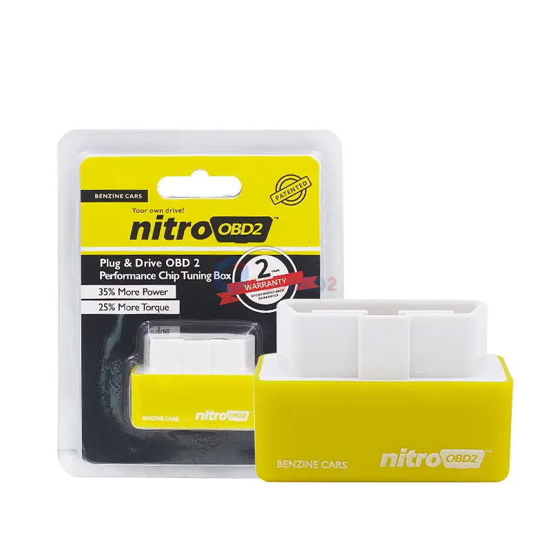 4 цвета Nitro OBD2 EcoOBD2 ECU чип-тюнинг коробка вилка и драйвер NitroOBD2 Eco OBD2 для бензинового дизельного автомобиля 15% экономия топлива больше мощности