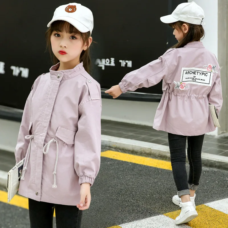 

New Pattern Girl Fashion Long Sleeve Casual Loose Coat Children's Garment