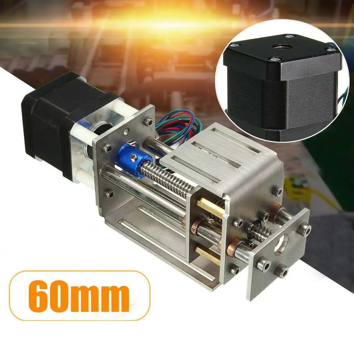 

Z Axis Slide Ballscrew Linear Motion 60MM DIY CNC Lathe Router Engraving Machine
