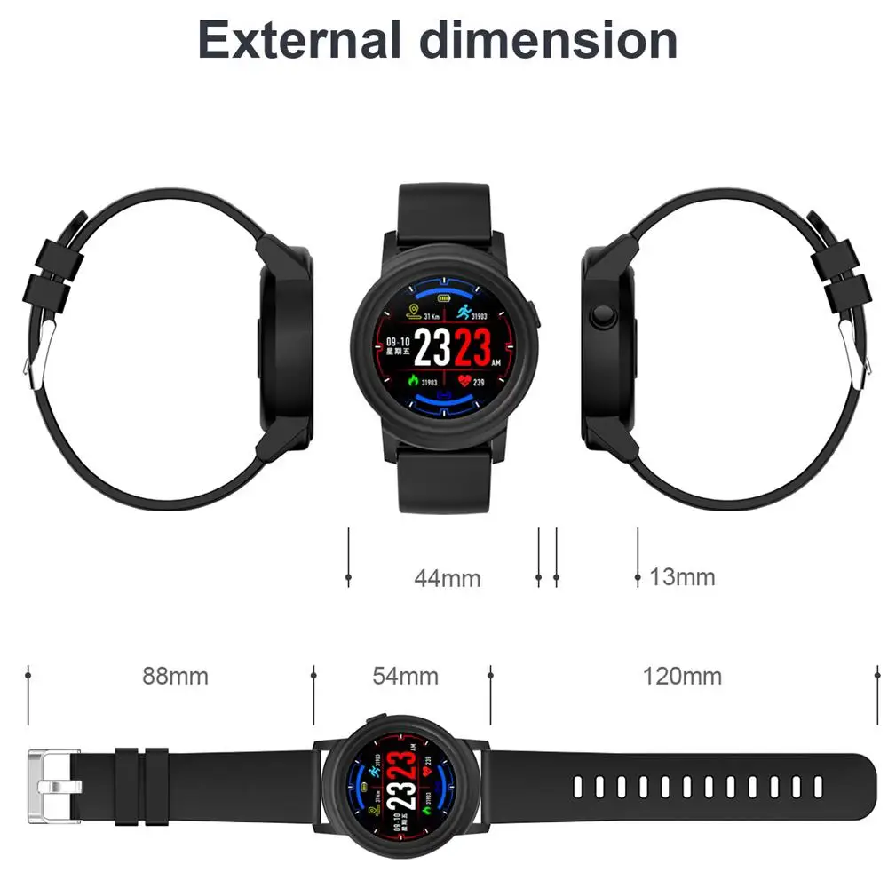 Dk02 Smart Watch Men Multi-Sport Mode Heart Rate Monitor Smart Health Fitness Tracker Smartwatch