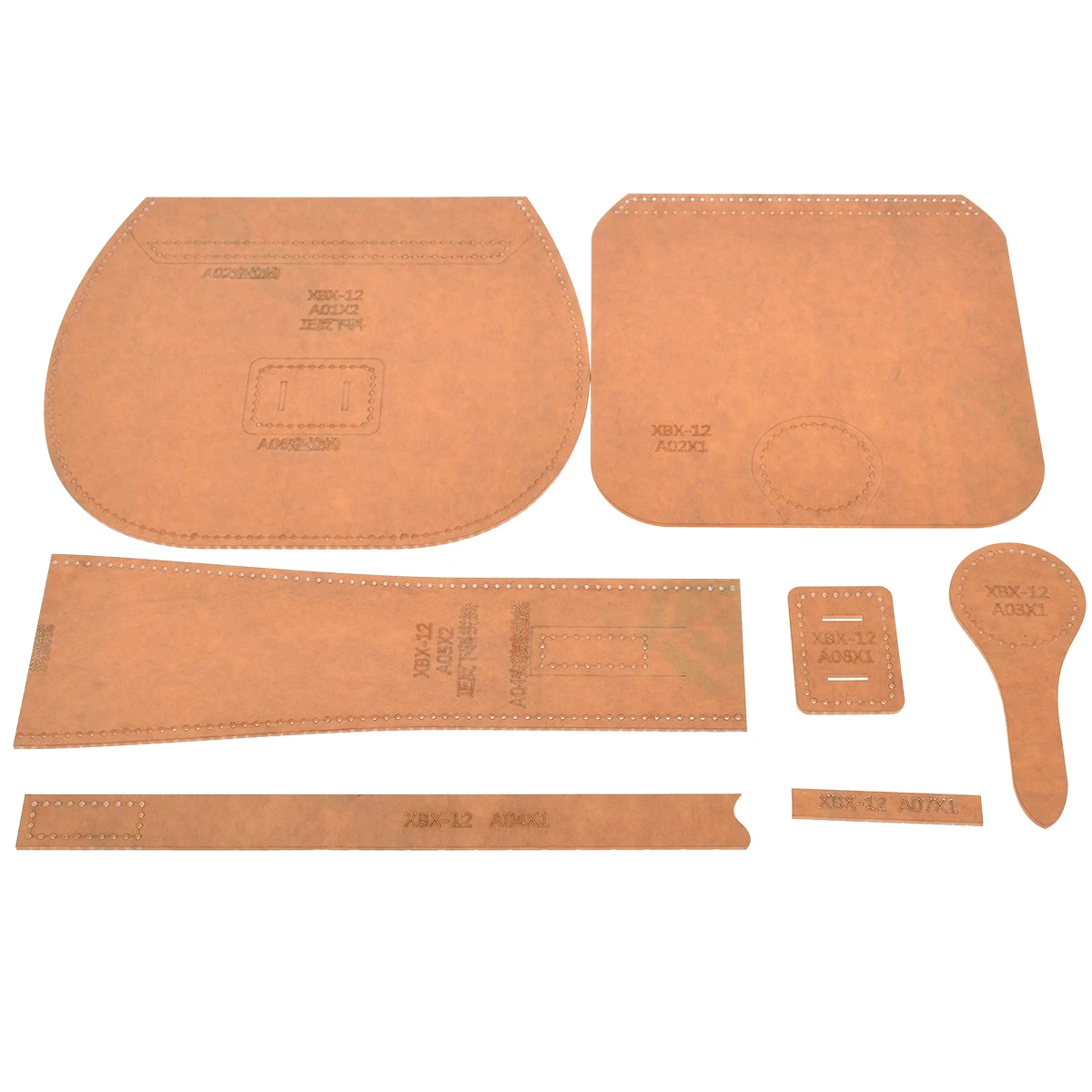 Aliexpress.com : Buy 1 Set Acrylic Template Leather Craft Bag Pattern ...