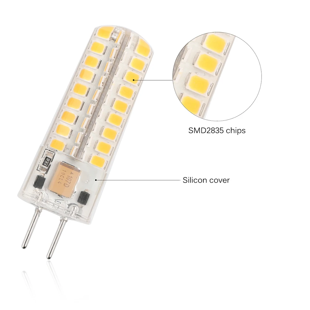 G6.35 светодиодный светильник 72 SMD283512V кукурузная лампа s люстра Свеча для украшения