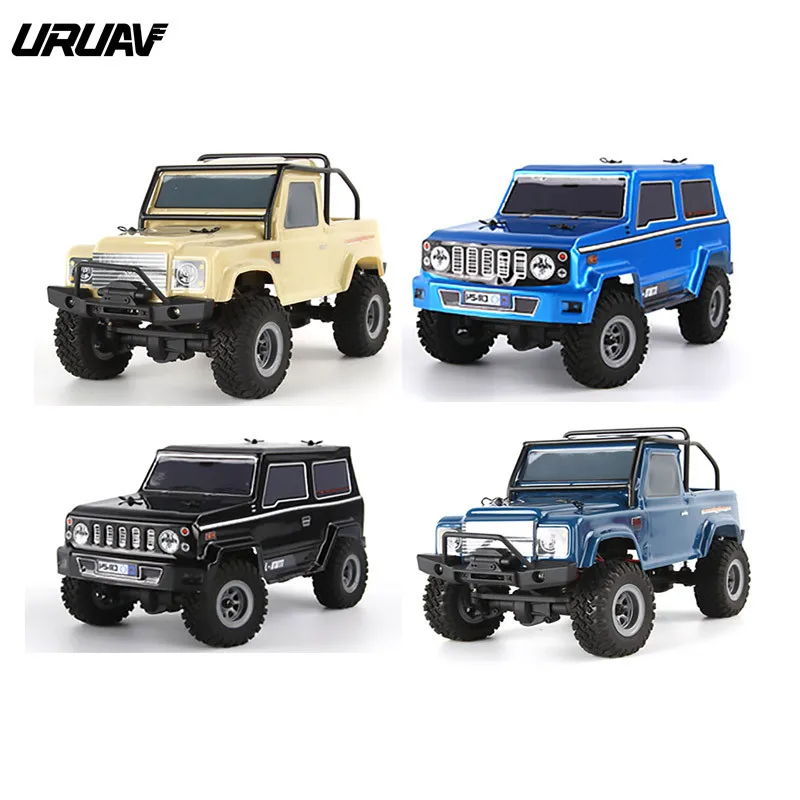 

URUAV 1/24 4WD 2.4G Mini RC Car Crawler Remote Control Car Model Vehicle Waterproof RTR & One Battery/Two Battery RC Car Toys
