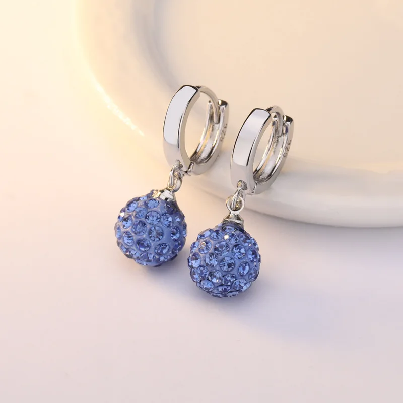 

S925 Sterling Silver sapphire Earrings for Women Perola Boucle D Oreille Perle Orecchini Perle Bizuteria Brincos Drop Earrings