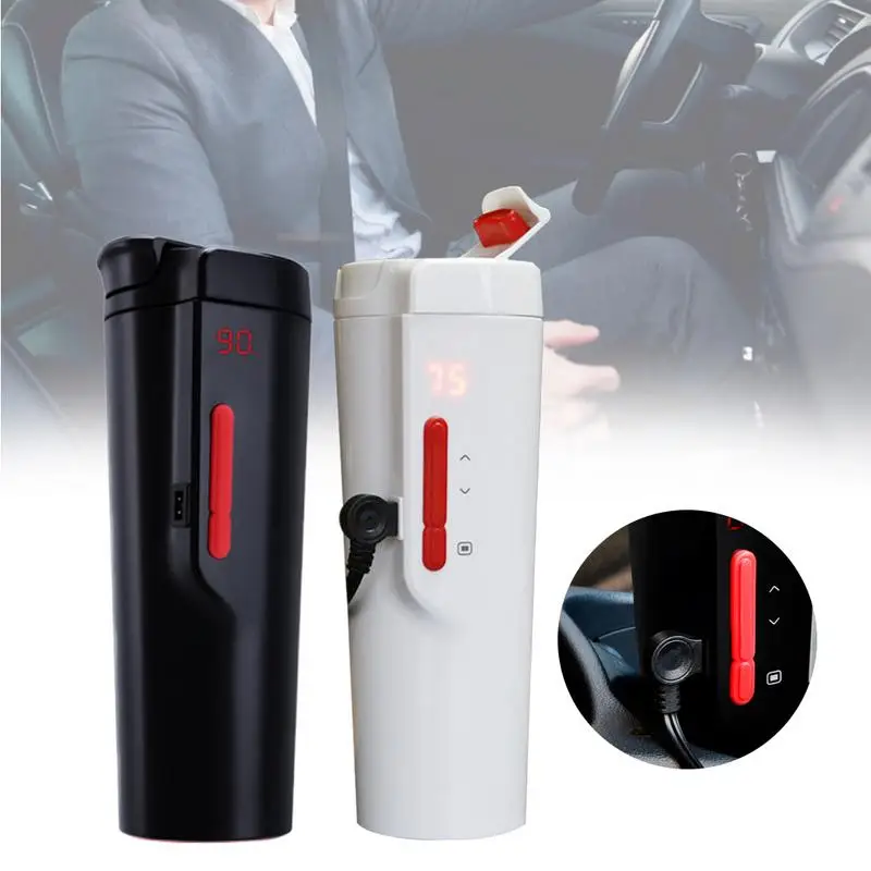 

Cup Vacuum Flasks 350ML Car Intelligent Temperature Control Cup Car Heating Coffee Cup Tea Warm Milk Electric Car Thermo Cup