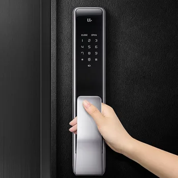 

M2 Smart Fingerprint Sliding Lock Fully automatic Push Pull Backlock One Key Lock Smart Contol for Home Security