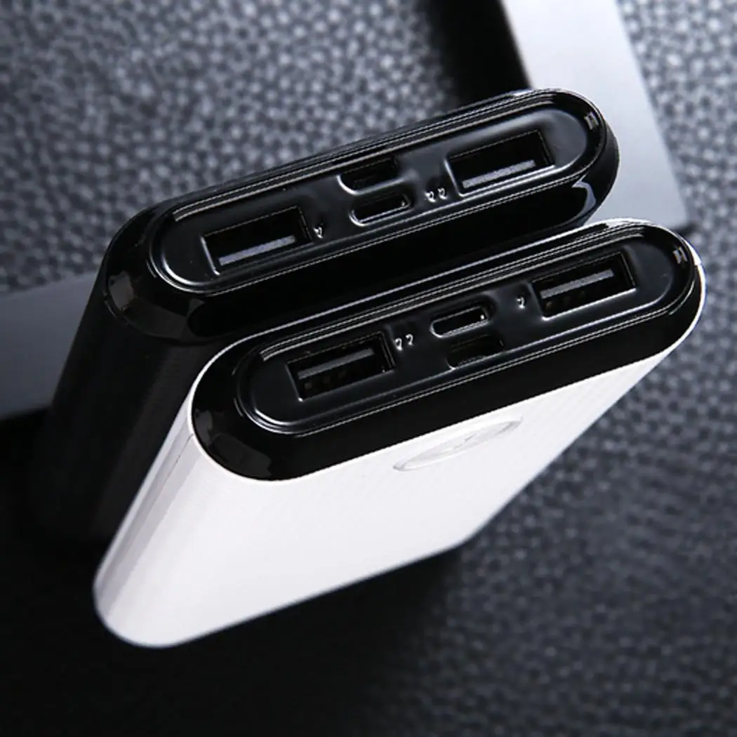 6x18650 Powerbank Чехол Двойной порты usb DIY батарея хранения type C Micro USB вход