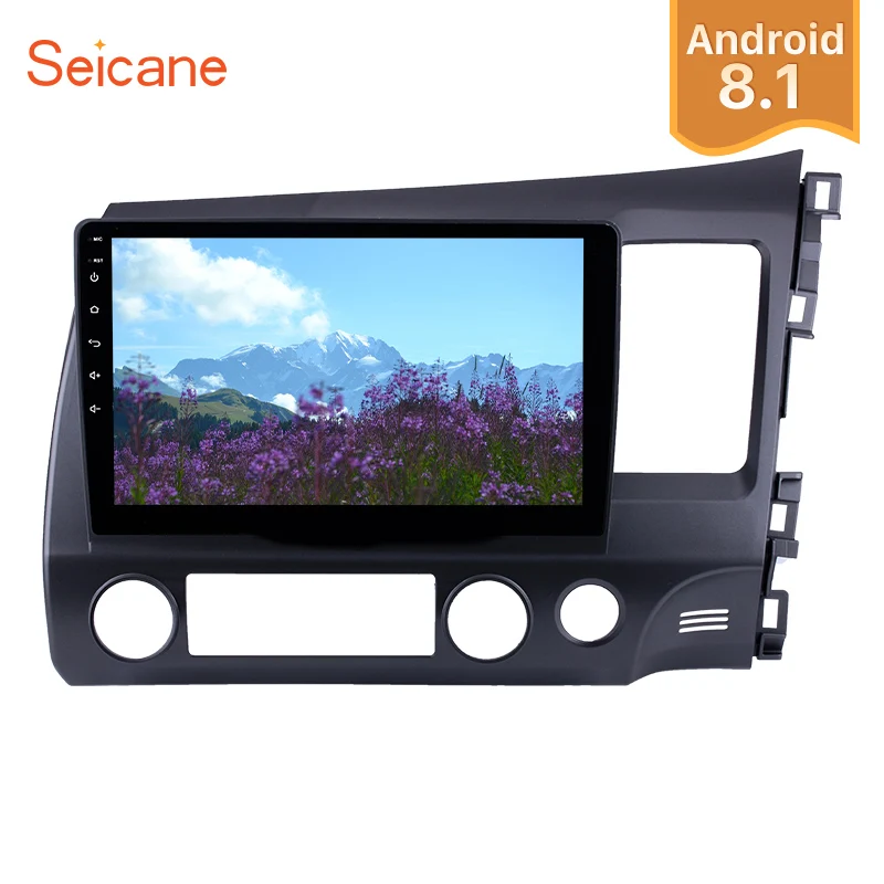 Seicane 2Din Android 8,1 10,1 "Автомобильный Радио gps навигация мультимедийный плеер стерео wifi для 2006-2011 HONDA CIVIC правосторонний привод