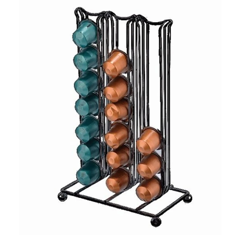 Модные Oasiswj Нержавеющая сталь металлические кофе капсулы Nespresso Pod держатель башня