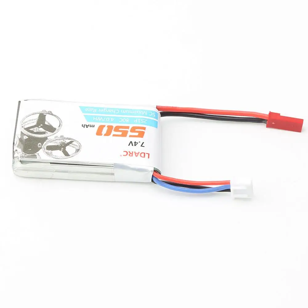 4 шт. LDARC 550 мАч 2S 7 В 80C/160C Lipo батарея JST Plug Micro aircraft Mini Quadcopter FPV Racing Drone babyhawk|Детали и
