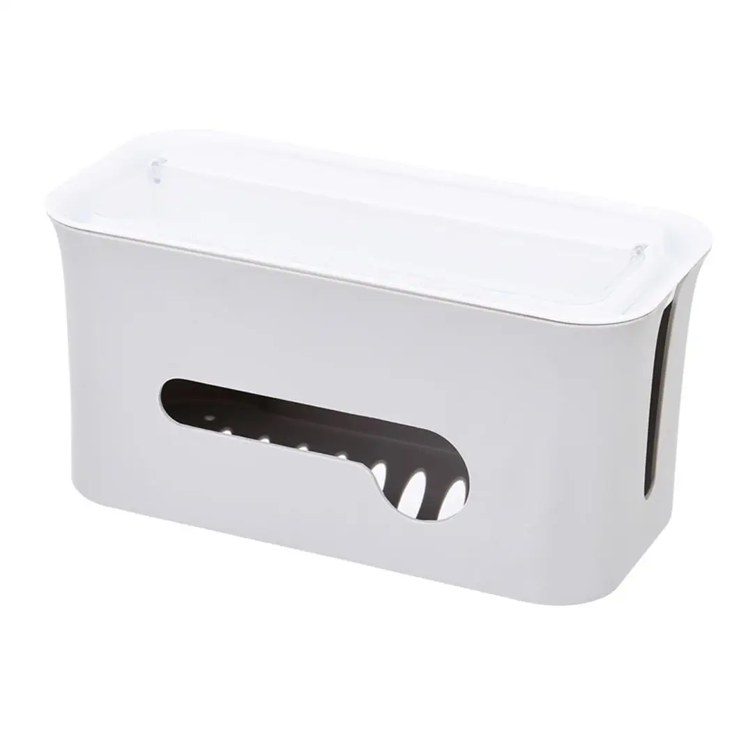 

Household Practical Hollow Multi-Card Position Design Cable Storage, Save Place Solid Management 2L Home Box