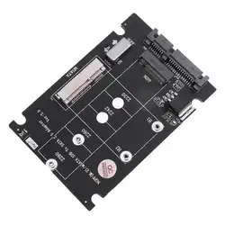 2 в 1 NGFF M.2 B + M ключ мини PCI-E или mSATA SSD SATA III адаптера для полного msata SSD/2230/2242/2260/22x80 M2