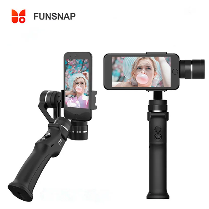  Funsnap Capture 3-axis Phone Handle Gimbal Stabilizer steadicam for Smartphone iPhone X 8 VS Zhiyun