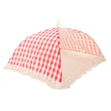 Складной пылезащитный всплывающий кружевной розовый колпак из сетки для еды палатка для пикника пищевая сетка для наружного использования в помещении Keepinng из мух комаров