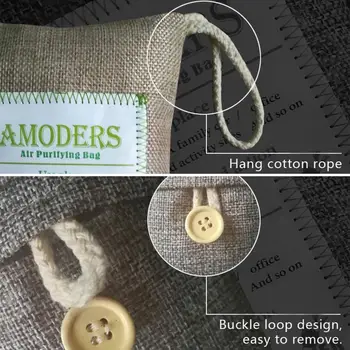 

Car Air Purifying Bag Odor Eliminator For Formaldehyde Carbon Bag Car Bamboo Charcoal Bag Pendant Linen Activated Carbon Bag