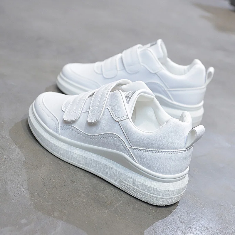 

SWYIVY White Sneakers For Woman Shoes Autumn 2019 White Shoe New Female Casual Shoes Platform Sneakers Women PU leather sneaker