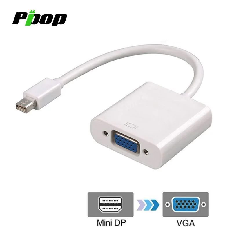 

Mini DP to VGA DisplayPort Converter 1080P 24cm Cables Male to Female Thunderbolt 2 for iMac MacBook Pro Air Mac mini Surface PC
