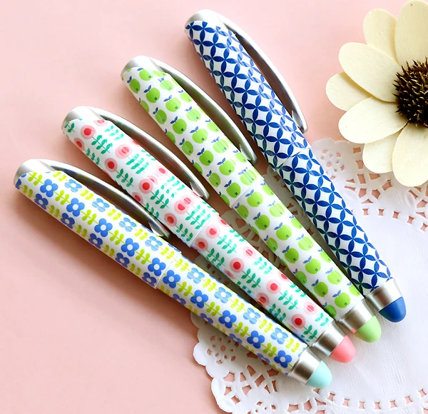 

1 Pcs Lytwtw's Kawaii Fat Erasable Gel Pen Cute Kids Stationery Office School Supplies Gift Flower Novelty creative lovely funny