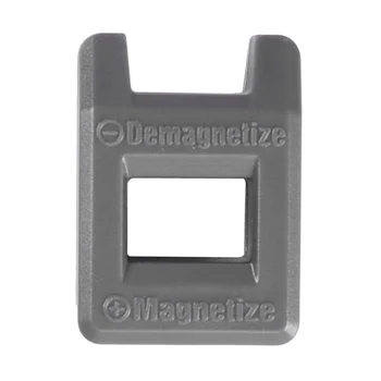 

BMBY-Screwdriver Magnetizer Degaussing Demagnetizer Magnetic Practical Pick Up Tool Color:Gray