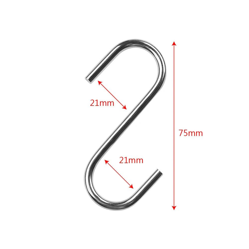 Кухонная утварь HOOMIN 38 мм Нескользящая S образная кухонная из нержавеющей стали