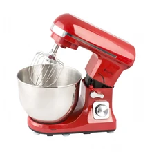 Миксер GEMLUX GL-SM5.5R(мощность 1000 Вт, 6 скоростей, чаша из нержавейки 5л, двойной крюк для теста, плоский битер, венчик