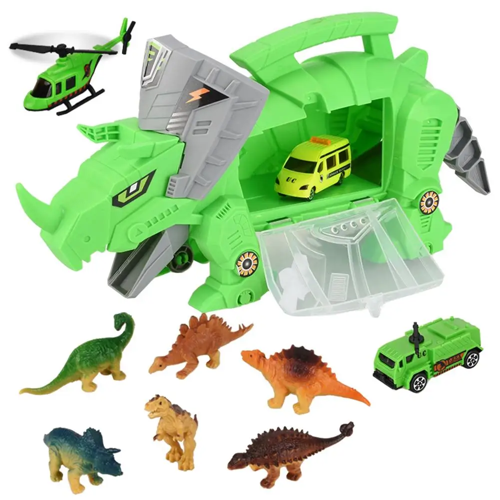 

Mini Storage Carrier Toy Car Series Dinosaurs Model Portable Storage Carrier For Kids Cars - Built-in Toy Car With Child Toys