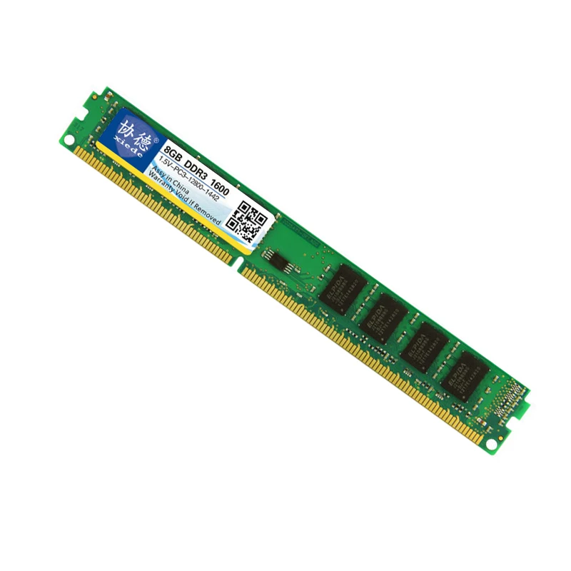 Xiede настольный компьютер оперативная память модуль Ddr3 1600 Pc3-12800 240Pin Dimm 1600 МГц для Amd/Inter