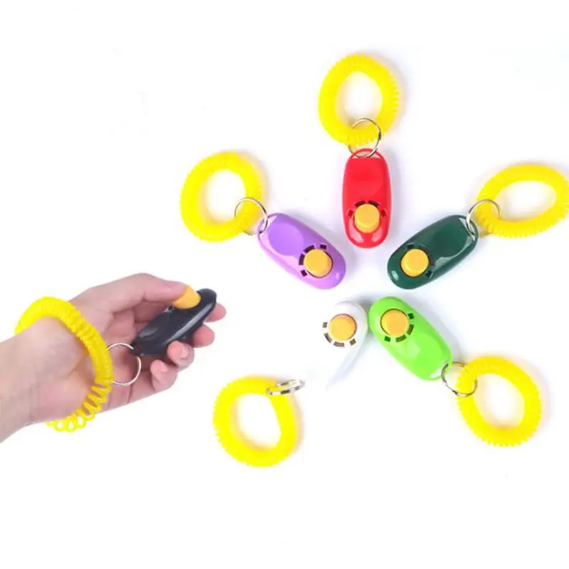 100pcs Dog Clicker with Key Chain Pet Puppy Training Toys Clicker