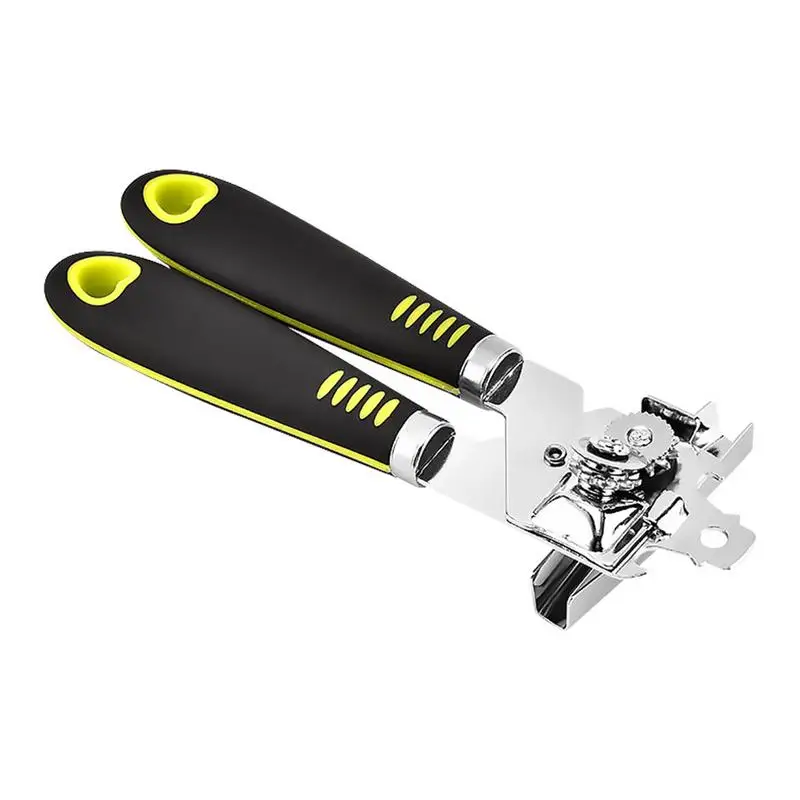 

Manual Can Opener Safety Stainless Steel Multi-function Screwdriver Kitchen With Non-slip Handle Antirust Durable