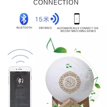 Дизайн изменение цвета Коран динамик с пультом SQ-510 луна лампа Коран динамик