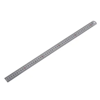 

AAAJ-Double Side Scale Stainless Steel Straight Ruler Measuring Tool 50cm