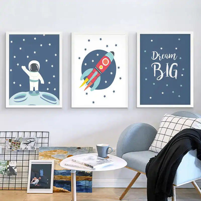 space nursery art
