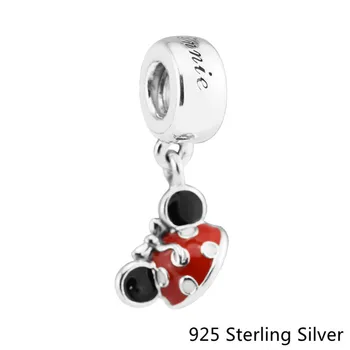 

CKK 925 Sterling Silver Mouse "Minnie Ear Hat" Charms Original Fashion Beads Jewelry Fits For Bracelets