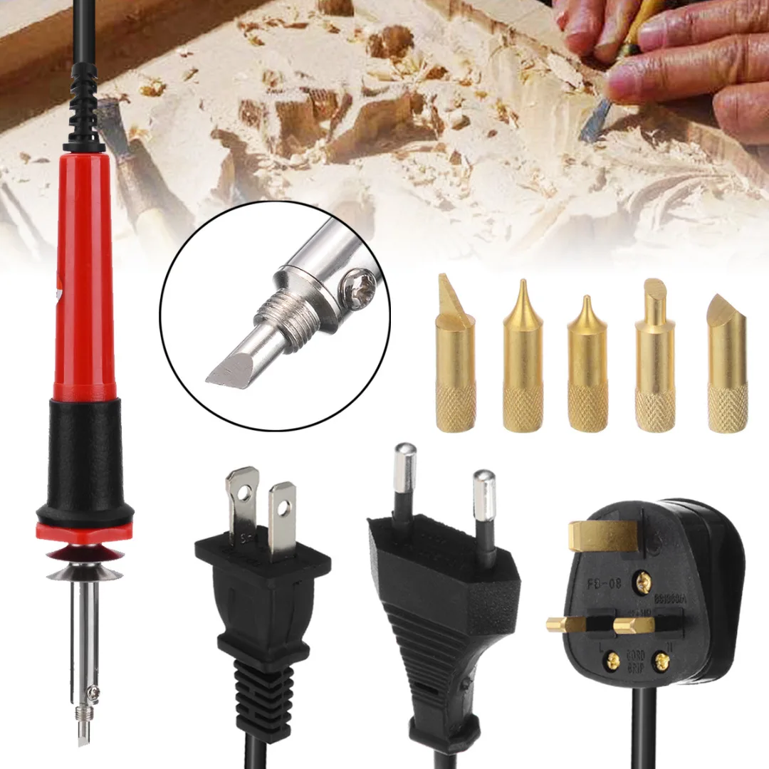 

7Pcs Wood Burning Tips New Wood Burning Tool Kit Craft Soldering Pyrography Pen Tip Soldering Iron