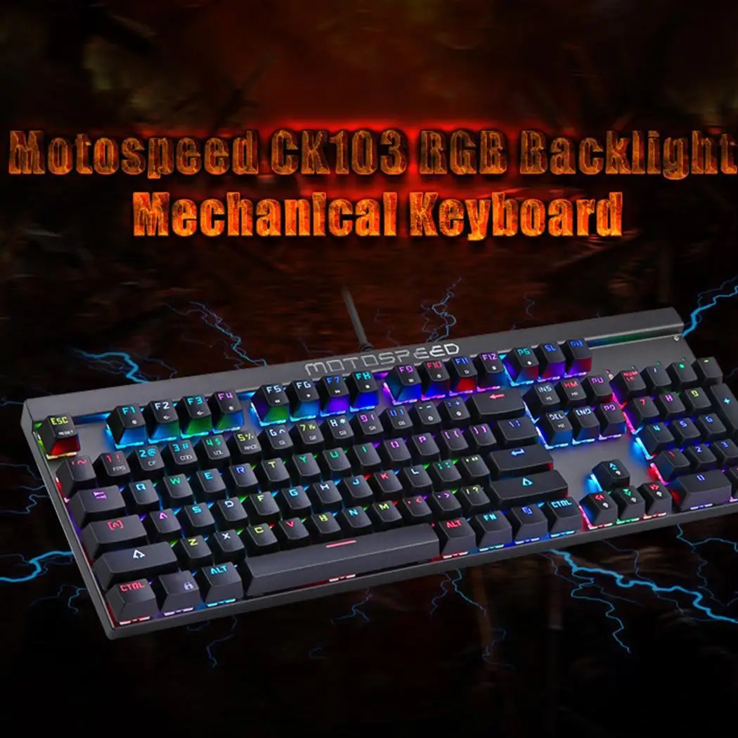 Coocheer оригинальный NKRO RGB подсветка механическая клавиатура 104 клавиш полный ключ FN