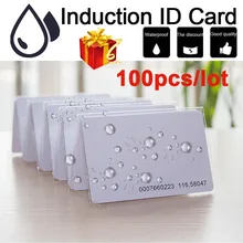 100 шт. EM пропуск EM4100/4102 TK4100 реакции ID карты 125 кГц подходит для Карточки контроля доступа посещаемость времени хорошее качество RFID карта