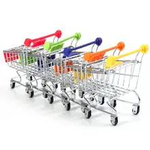 Hot Mini Stainless Steel Handcart Supermarket Shopping Cart Mode Storage font b Toy b font font